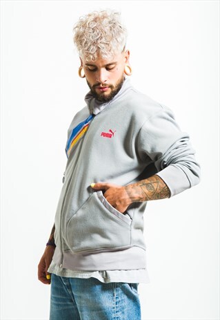 VINTAGE 80S PUMA ZIP SWEATSHIRT / S7115