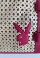 PLAYBOY Y2K CREAM & PINK MINI BAG