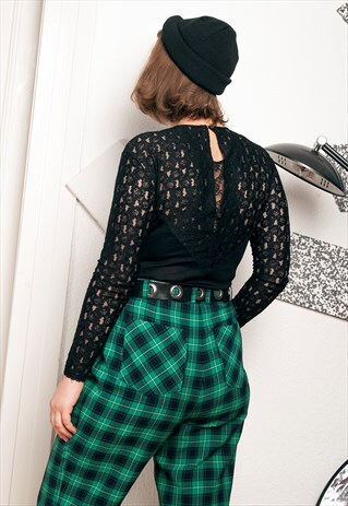 80S VINTAGE LACE BODYSUIT