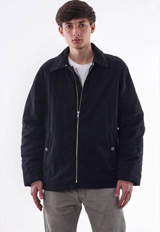 VINTAGE PAUL SMITH PADDED HARRINGTON 90S BLACK