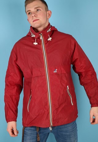 VINTAGE K-WAY WINDBREAKER JACKET IN MULTI NJ539