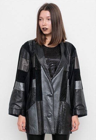PATCHWORK LEATHER JACKET