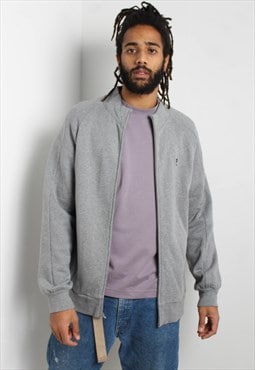 Vintage Fila Full Zip Sweatshirt Grey