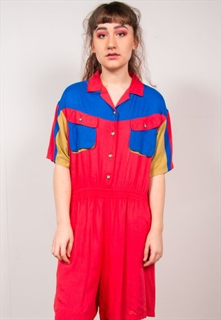VINTAGE 90'S COLOURBLOCK PLAYSUIT