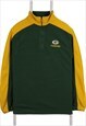 Vintage 90's NFL Fleece Jumper Green Bay Packers Green Large
