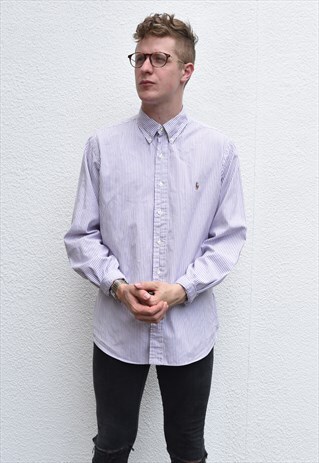 POLO RALPH LAUREN STRIPE SHIRT SIZE L