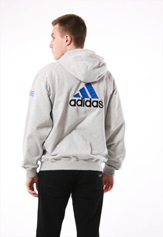 90S VINTAGE ADIDAS RARE OLDSCHOOL HOODIE 13906
