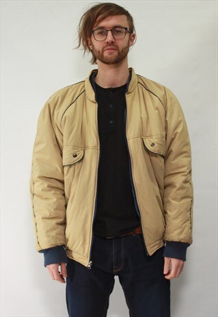 VINTAGE 90' AMAZING DOUBLE SIDE BOMBER DOWN JACKET