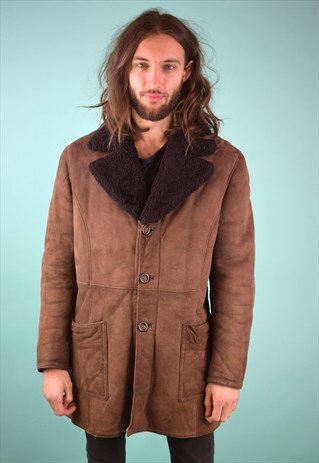 VINTAGE 90'S SHEARLING COAT