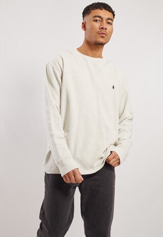 VINTAGE RALPH LAUREN LONG SLEEVE WAFFLE TOP