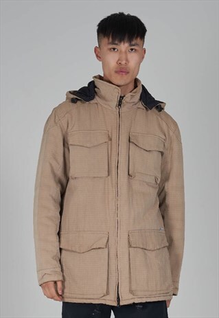 VINTAGE 90S CARHARTT WINTER BEIGE PARKA