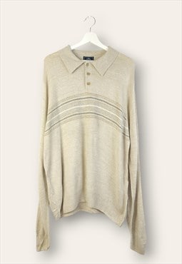 Vintage Dockers Jumper Collar in Beige L