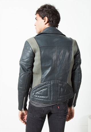 VINTAGE BIKER LEATHER JACKET / S19