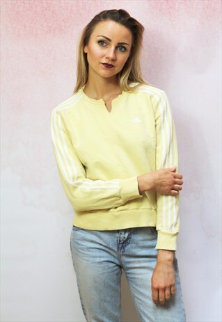 1990S VINTAGE LEMON CASUAL BRANDED SPORTS SWEATER