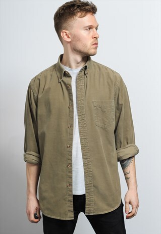 VINTAGE CORDUROY SHIRT BROWN