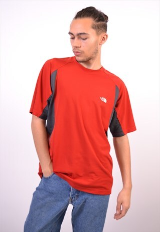 VINTAGE THE NORTH FACE T-SHIRT TOP RED