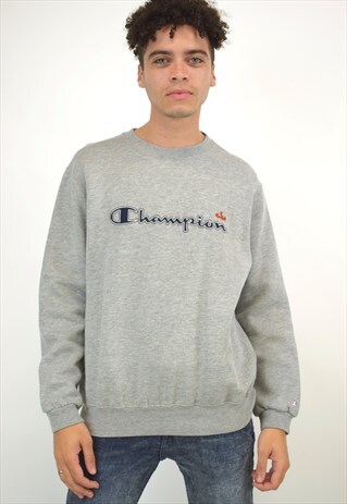 VINTAGE 90S CHAMPION GREY SWEATER
