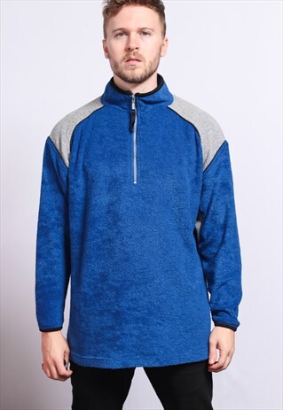VINTAGE HALF ZIP FLEECE TOP