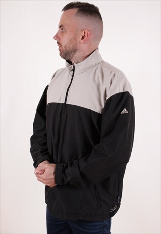 90S VINTAGE ADIDAS SHELL ANORAK JACKET AA7582