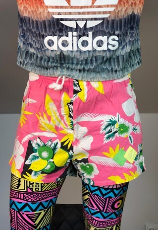 WOMEN HAWAII SWIMING SUIT SHORTS WINDBREAKER 90S VINTAGE