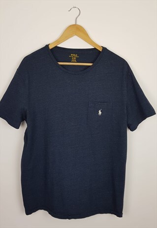 VINTAGE POLO RALPH LAUREN POLO T-SHIRT BLUE