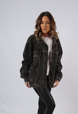VINTAGE DENIM JACKET OVERSIZED FITTED UK 18 - 20 XXL (AEP)