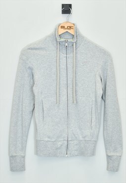Vintage Women's Nike Zip Up Sweatshirt Grey XSmall