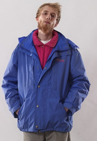 VINTAGE MENS FILA MAGIC LINE WINDBREAKER WINTER JACKET COAT