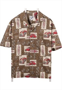 Vintage 90's Paradise Style Shirt Revere Collar Short