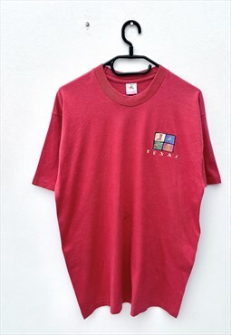 Vintage Texas red fruit of the loom T-shirt large 