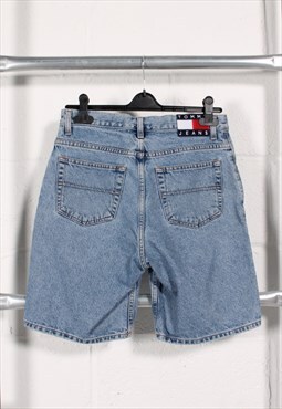 Vintage Tommy Hilfiger Shorts in Blue Denim Jean Cut Off W33