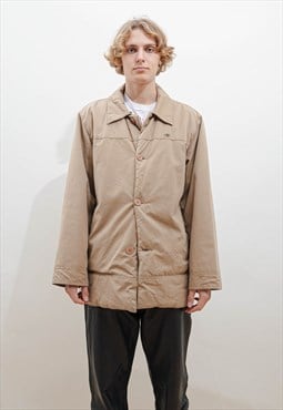 Vintage 90s Tom Tailor Brown Button Up Minimal Jacket Men M