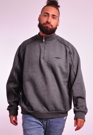 VINTAGE UMBRO 90S 1/4 ZIP SWEATER