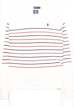 Vintage 90's Polo Ralph Lauren Sweatshirt small logo Striped