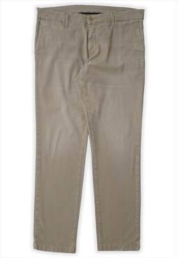 Vintage Carhartt WIP Sid Tapered Beige Trousers Mens
