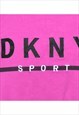 VINTAGE DKNY CROPPED SPORTS PRINTED SWEATSHIRT - M