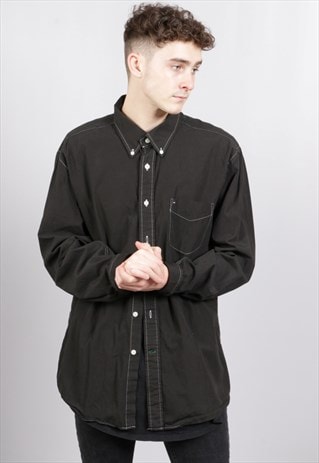 VINTAGE TOMMY HILFIGER OVER DYED SHIRT Z416