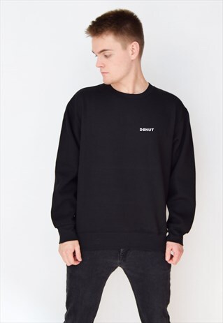 BLACK DONUT SWEATSHIRT