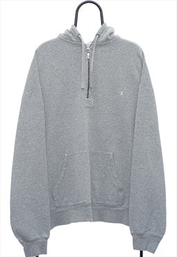 Vintage Champion Grey Hoodie Mens