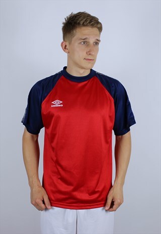VINTAGE UMBRO LAMPAS MENS T-SHIRT TOP JERSEY SHIRT