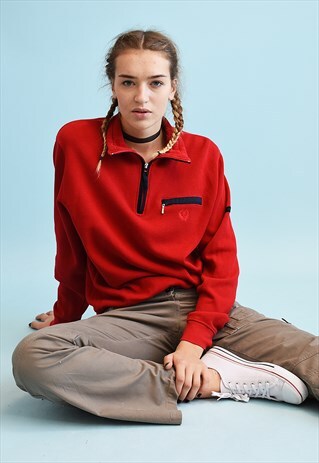 90'S RETRO ATHLEISURE KNIT SWEATSHIRT JUMPER