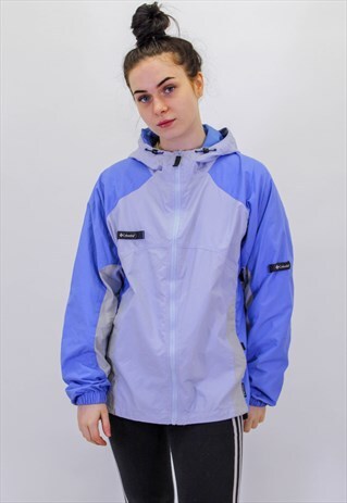 VINTAGE COLUMBIA COAT IN BLUE XL