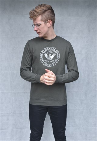 ARMANI LARGE LOGO SWEATSHIRT SIZE S