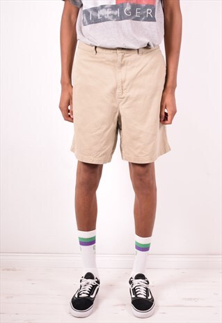 TOMMY HILFIGER MENS VINTAGE SHORTS W34 KHAKI 90S