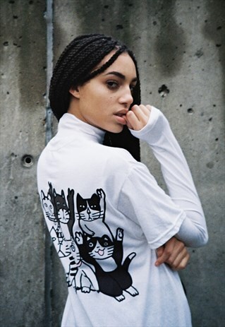 CAT GROUP 2 WHITE TEE