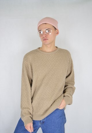 VINTAGE BROWN CLASSIC OVERSIZE 80'S SWEATSHIRT