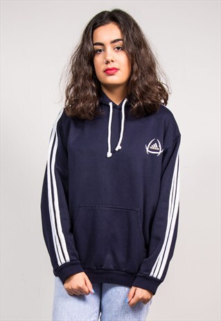 VINTAGE 90'S NAVY ADIDAS HOODIE
