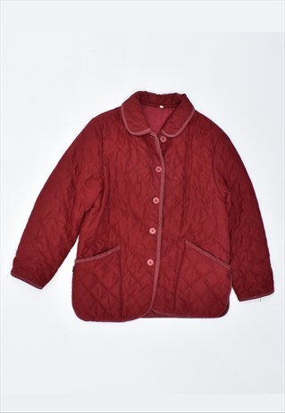 VINTAGE 90'S QUILTED JACKET RED