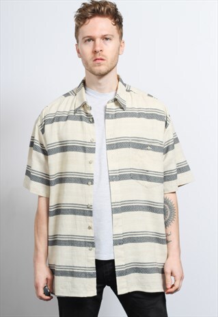 VINTAGE AZTEC PATTERNED SHIRT