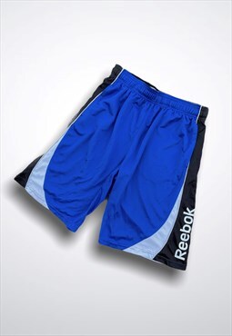 Vintage Reebok Basketball Shorts Blue Medium 